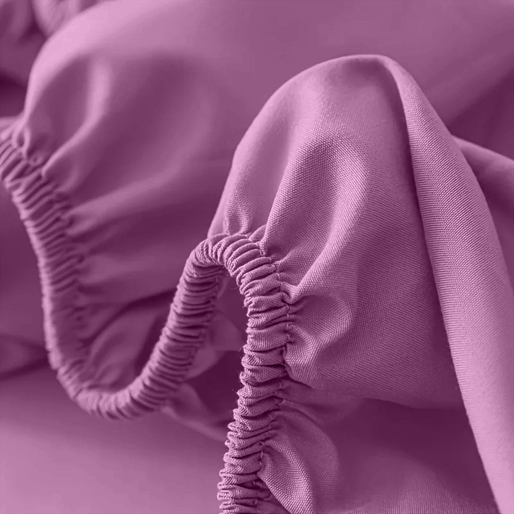 Fitted Sheet with Deep Corners Soft Wrinkle-Resistant
