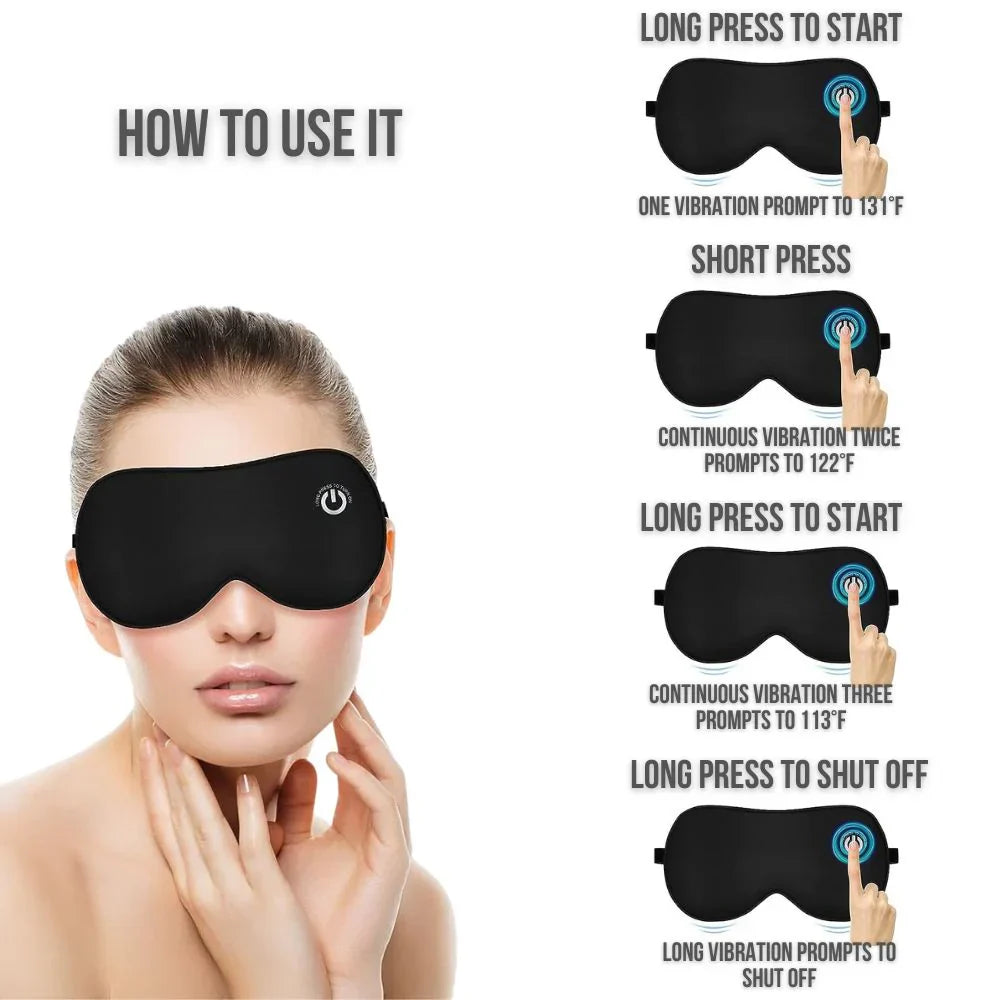 Electric Wireless Eye Mask with Heating and Massage Function
