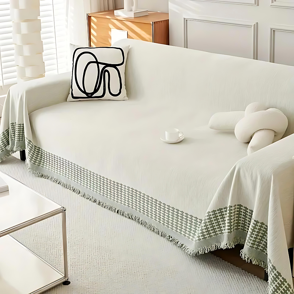 Housse de canapé élégante résistante aux taches en microfibre pour usage domestique