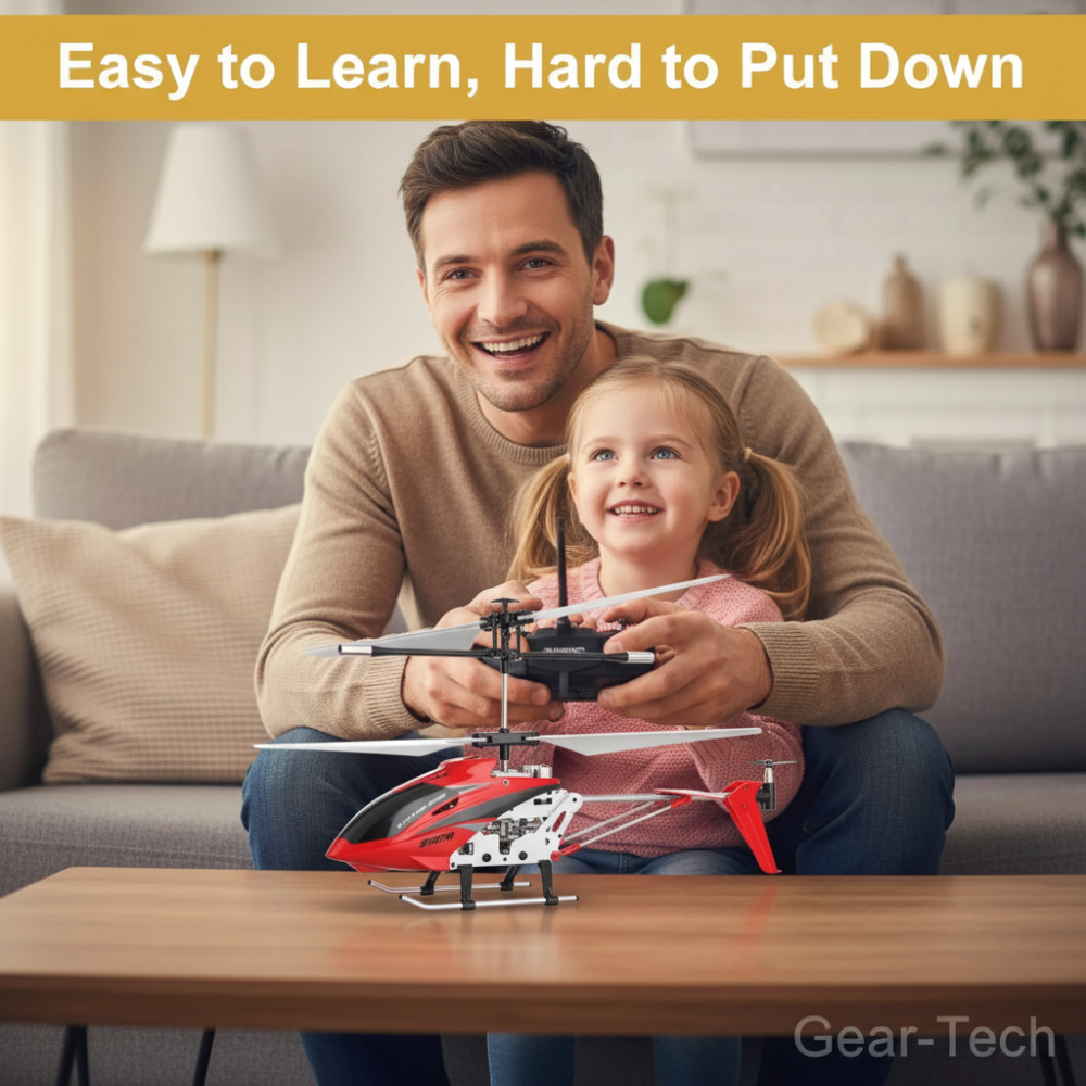 Wytrzymały stabilny mini helikopter RC z żyroskopem