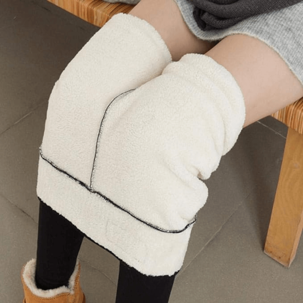 Leggings invernali da donna termici con vita alta