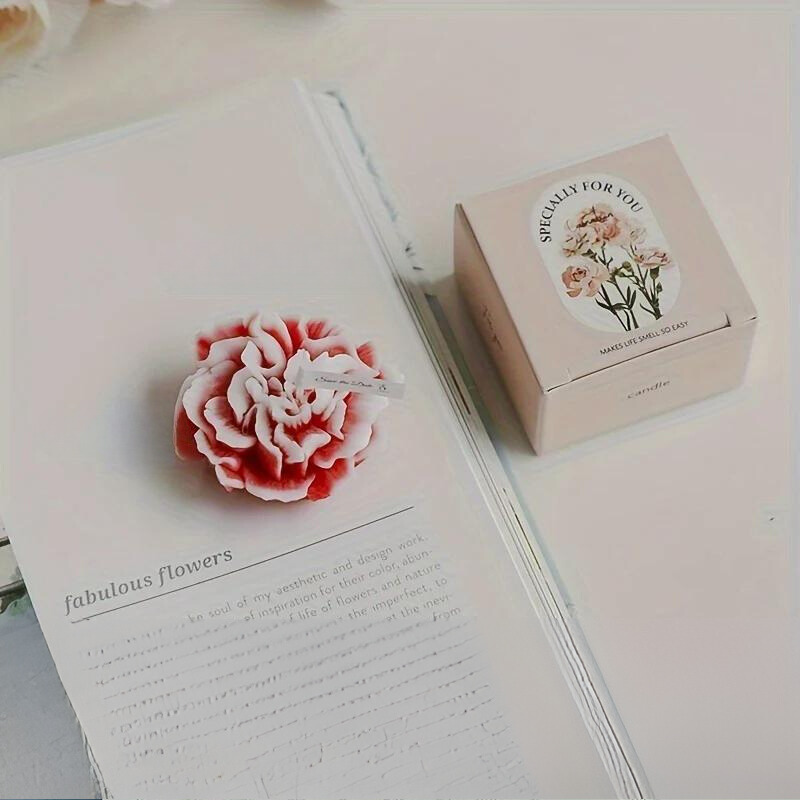Bougie artistique parfumée en forme de fleur de girofle, cadeau pour la fête des Mères