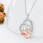 Collana senza tempo mamma e figlia a forma di cuore regalo per la Festa della Mamma