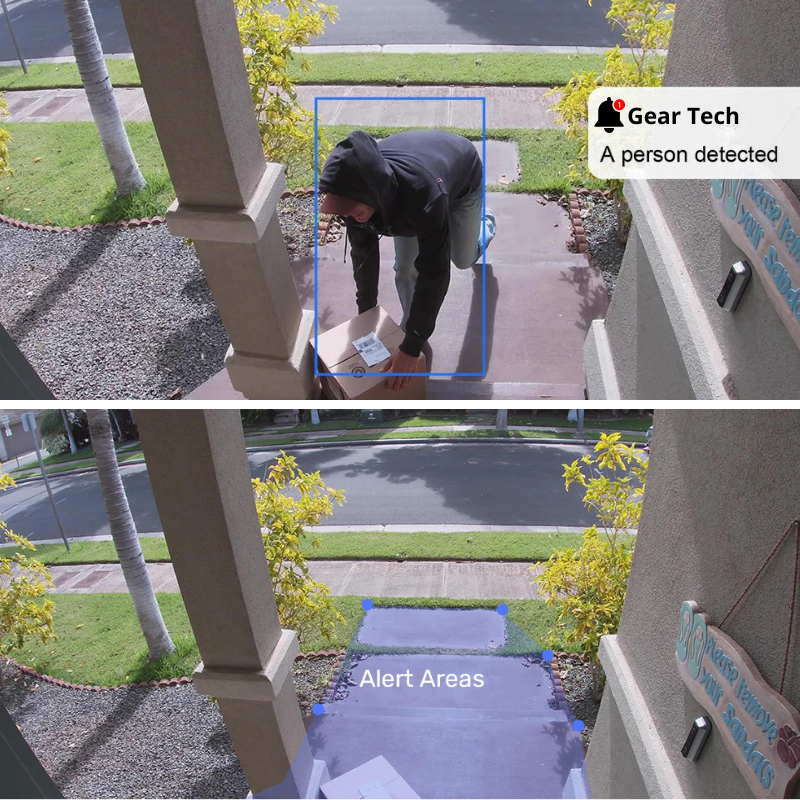 Nowoczesny bezprzewodowy dzwonek wideo z obrazem HD