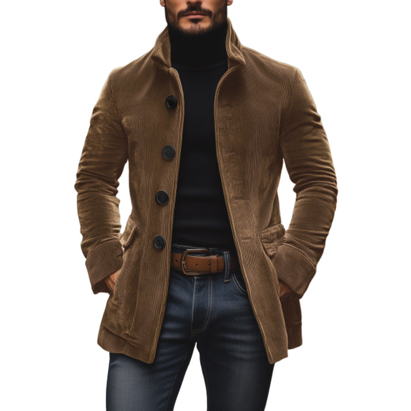 Cappotto aderente da uomo stile vintage corto stile casual