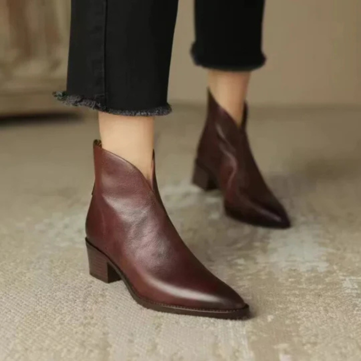 Stylische Damen Stiefeletten mit niedrigem Absatz – zeitlose Eleganz für jeden Tag  