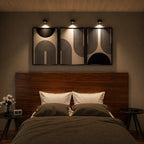Wireless adjustable wall lamp with magnetic mount and 360° rotation