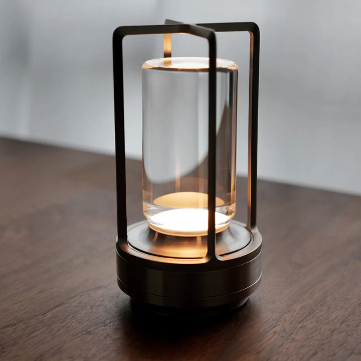 Wireless rechargeable LED table lamp with dimming function