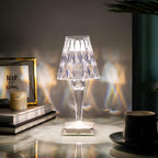 Crystal style table lamp with touch control elegant light wall light