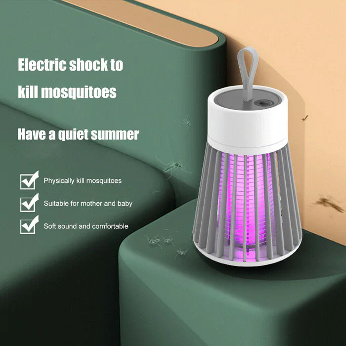 Trappola Elettrica Portatile per Insetti con Luce UV Mosquito Killer