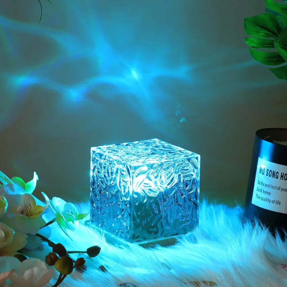 Ipnotica cubo geometrico LED dell’aurora boreale
