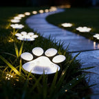 Lampe de jardin chaude en fausse fourrure imperméable solaire