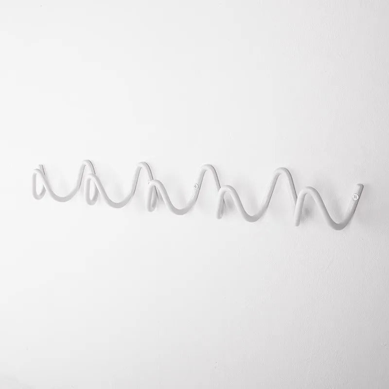 Współczesny Wieszak Ścienny Fala Oceanu