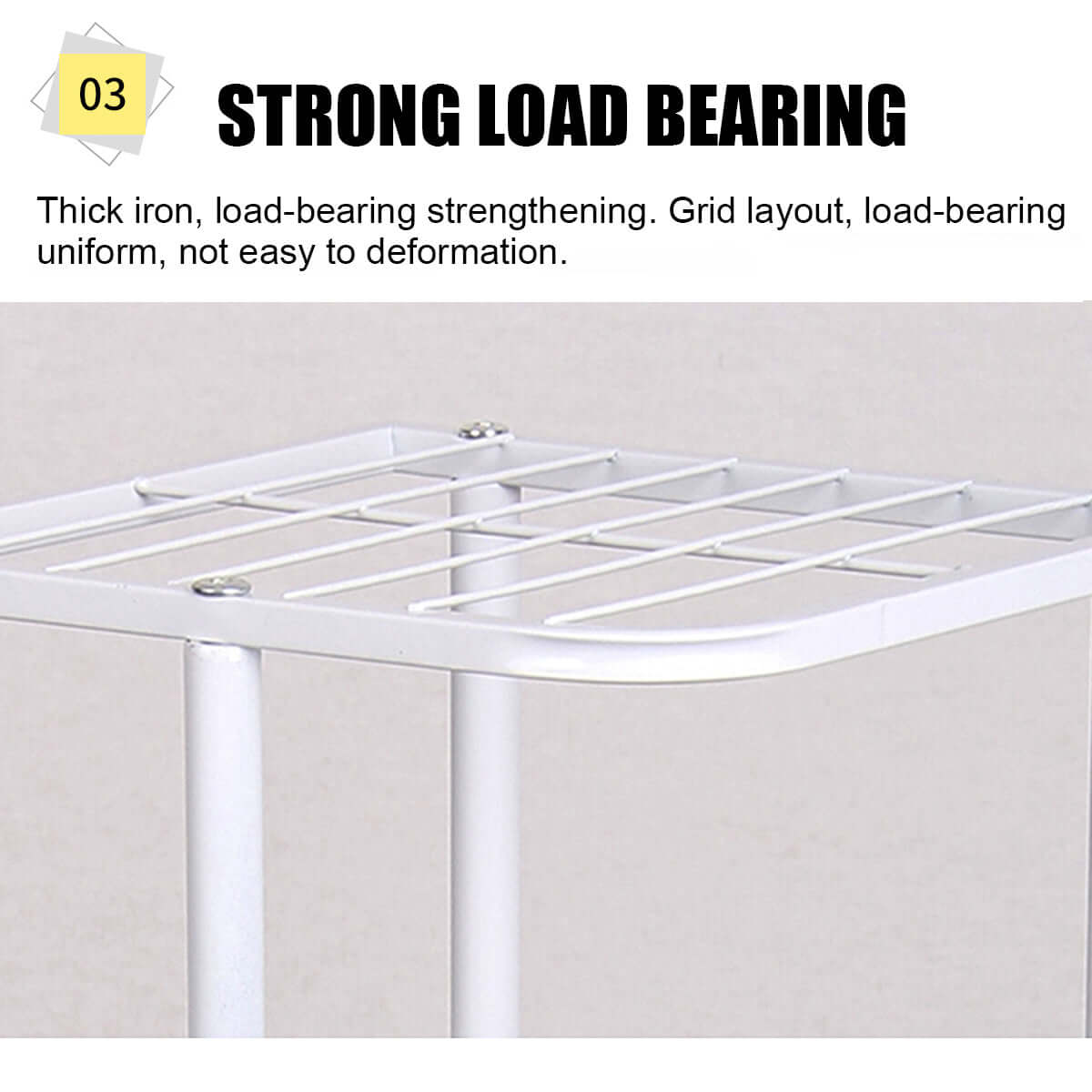 Tall 8-level planter stand for indoor and outdoor use