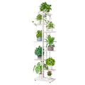 Tall 8-level planter stand for indoor and outdoor use