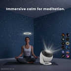 Fascynujący obracający się projektor galaktyki 360°