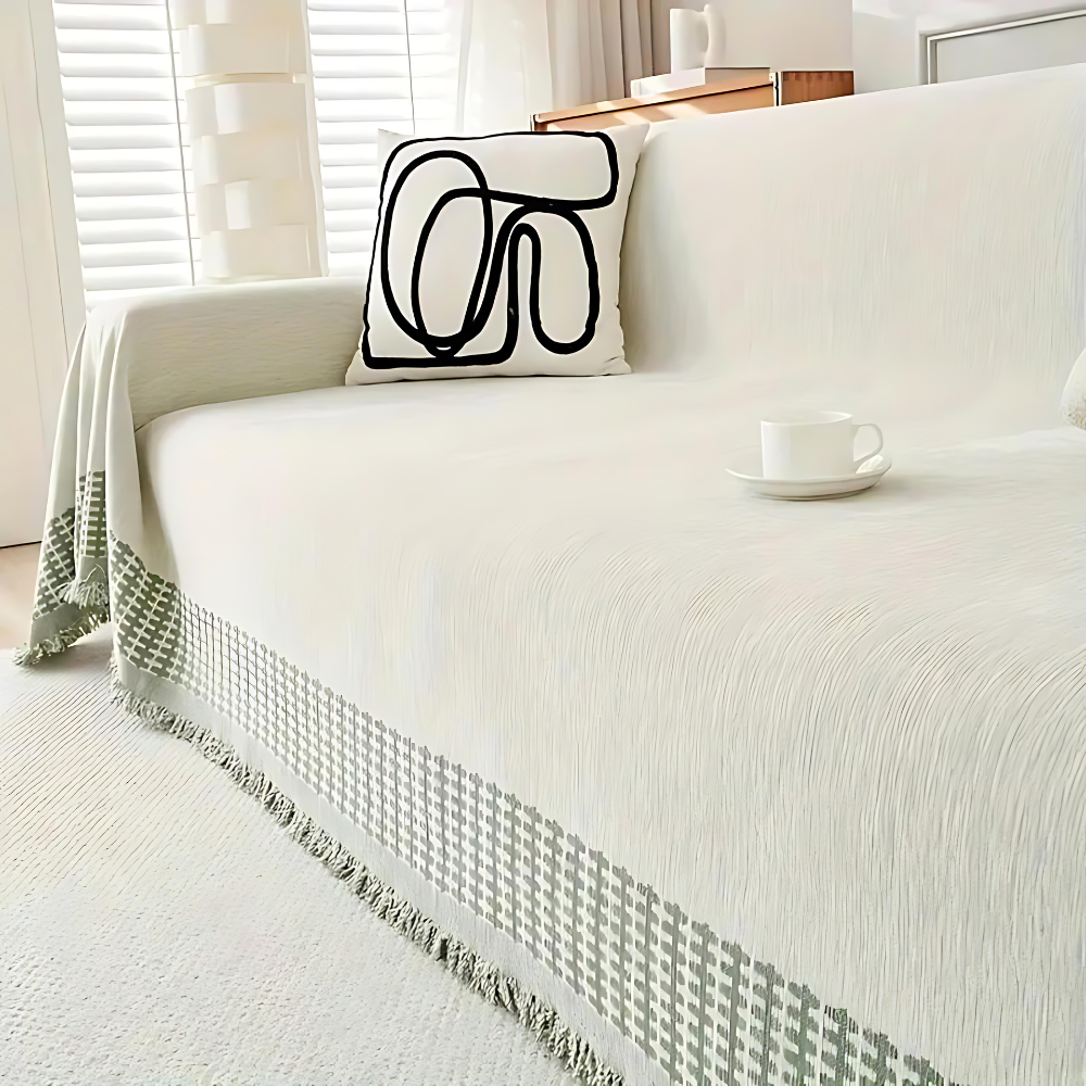Housse de canapé élégante résistante aux taches en microfibre pour usage domestique