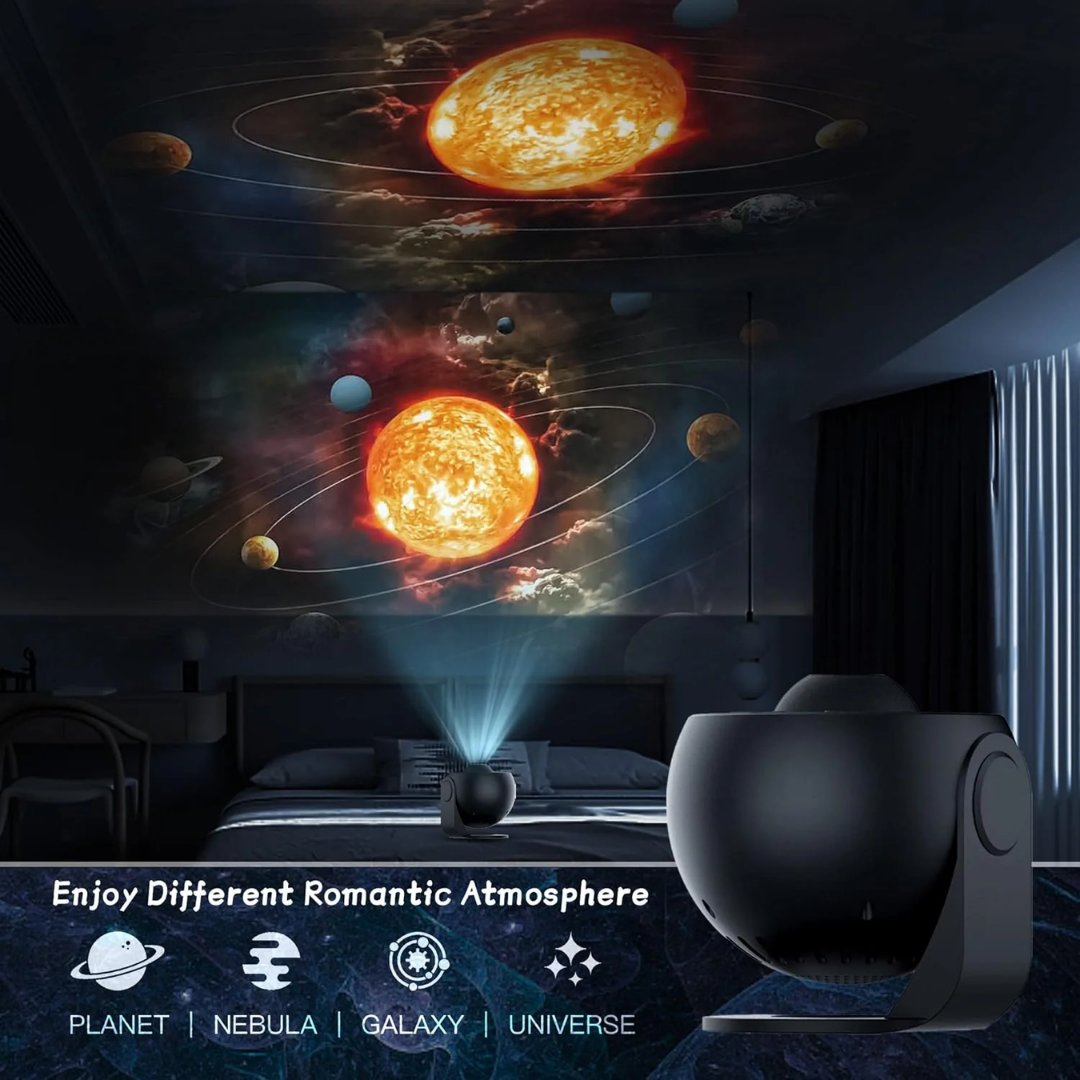 Oszałamiający galaktyką projektor nocnego nieba 360°