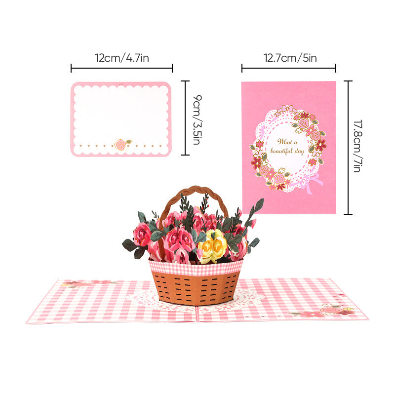 Beautiful 3D pop-up card Mother's Day gift