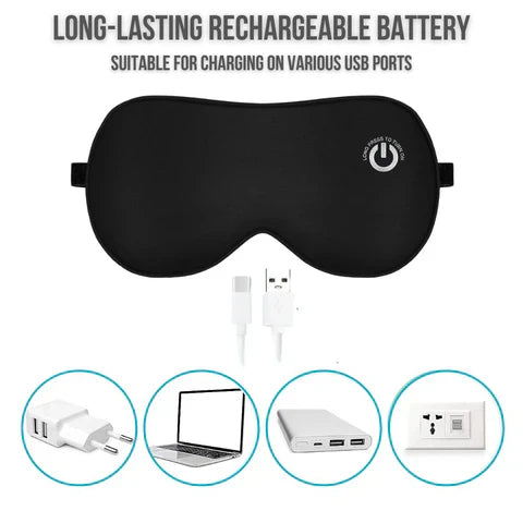 Electric Wireless Eye Mask with Heating and Massage Function