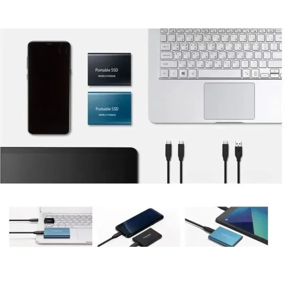 Disco rigido esterno portatile SSD con memoria USB per uso quotidiano