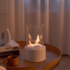 Lampe de table d'ambiance moderne Effet décoratif de flamme