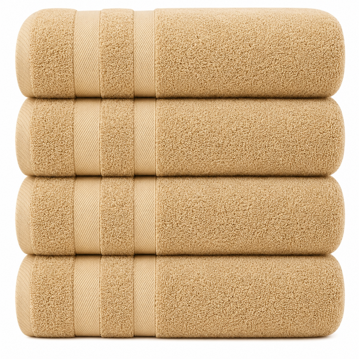 Juego de 4 toallas de baño extragrandes de 75 × 150 cm, absorbentes