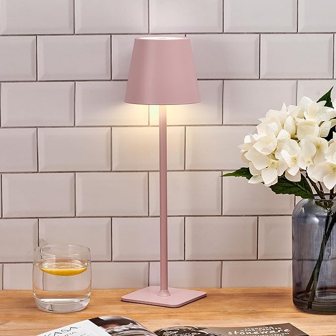 Modern Scandinavian LED table lamp with charging and brightness adjustment
