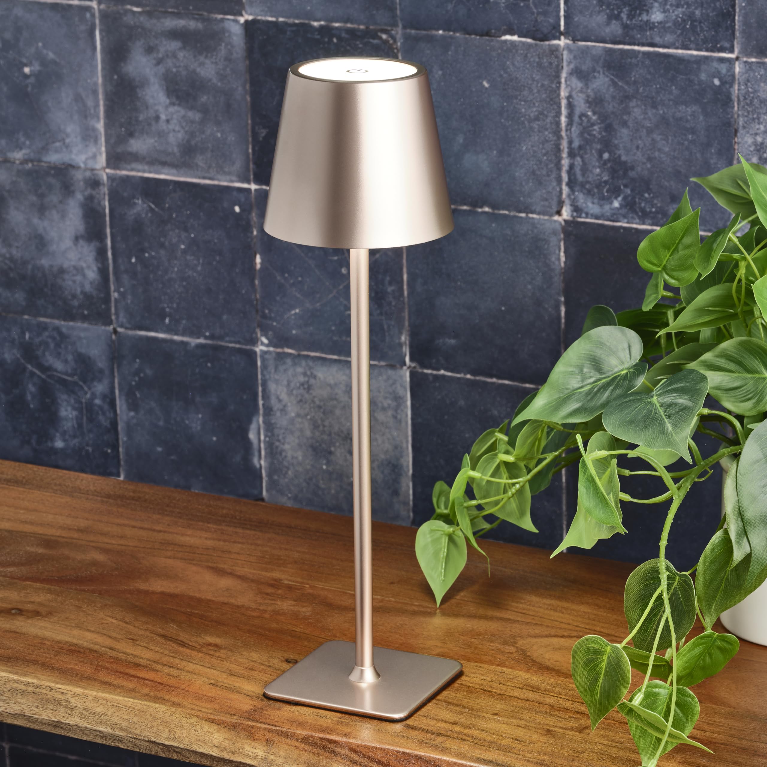 Modern Scandinavian LED table lamp with charging and brightness adjustment