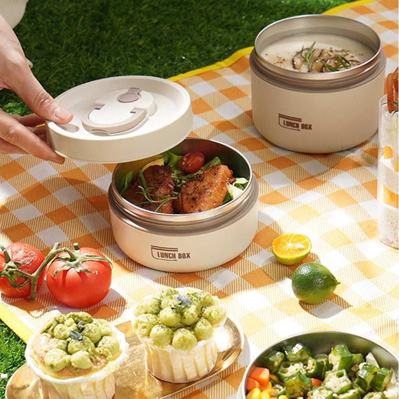 Set di contenitori per pranzo isolati a più livelli con borsa da trasporto
