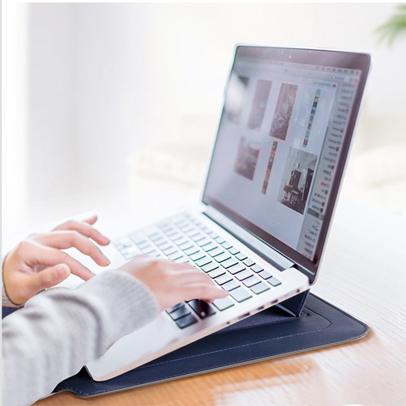 Ochronna torba na laptopa z wbudowaną podstawką