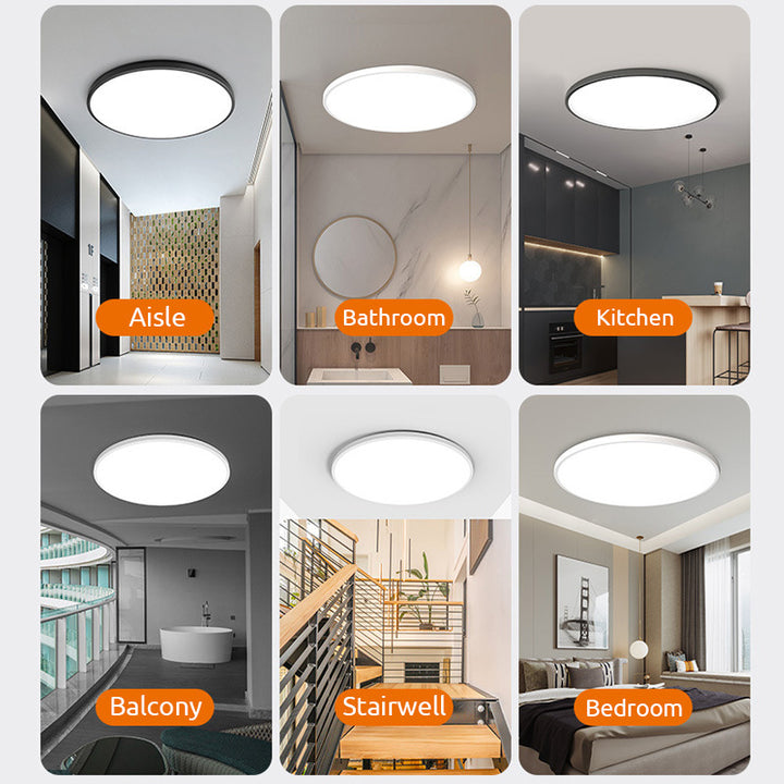 Lampada da soffitto LED rotonda luminosa a montaggio superficiale