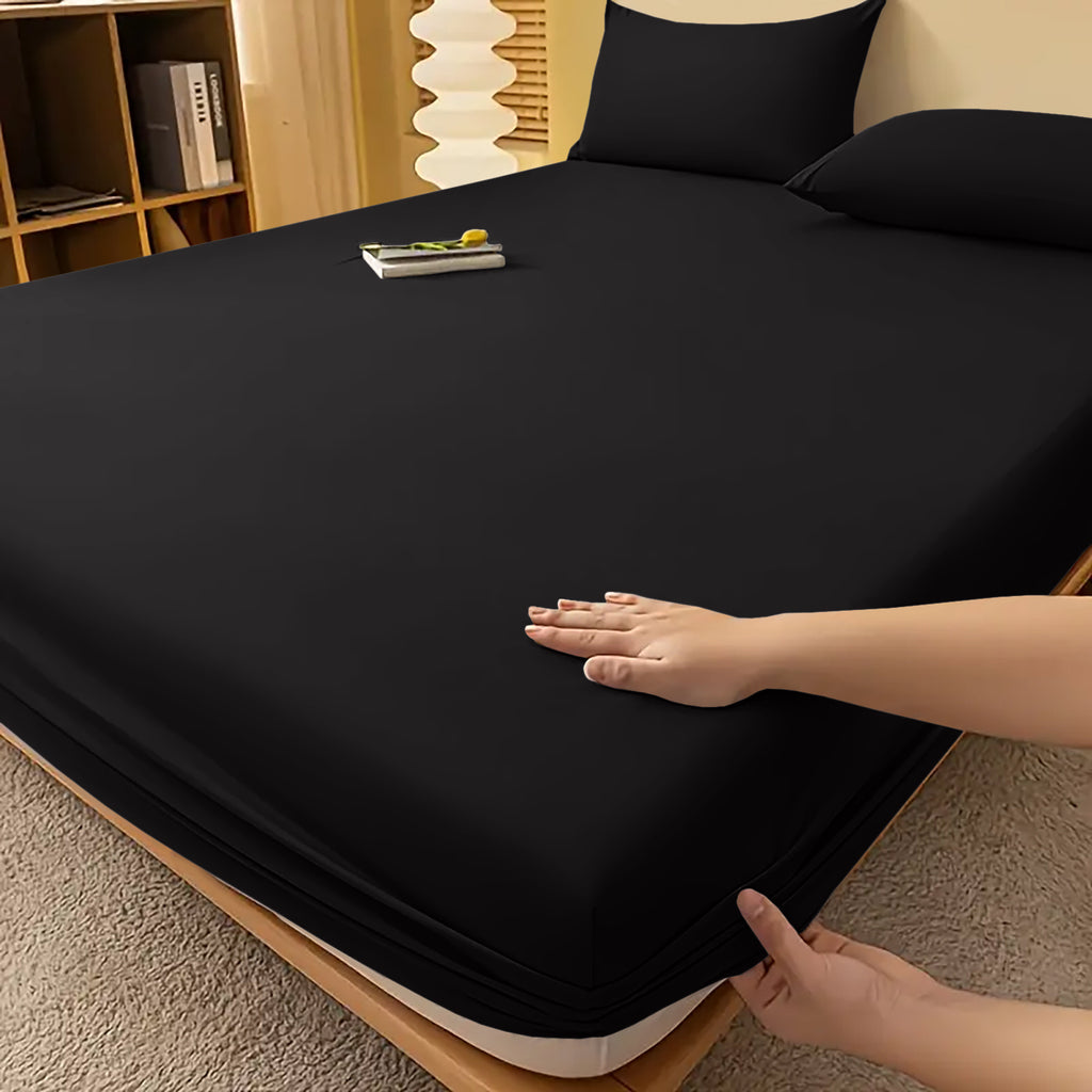Fitted Sheet with Deep Corners Soft Wrinkle-Resistant