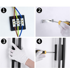 Wyrafinowana Smukła Lampa Ścienna LED