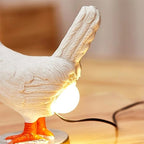 Compact Decorative Chicken Table Lamp – Ideal Desk and Nightstand Lighting