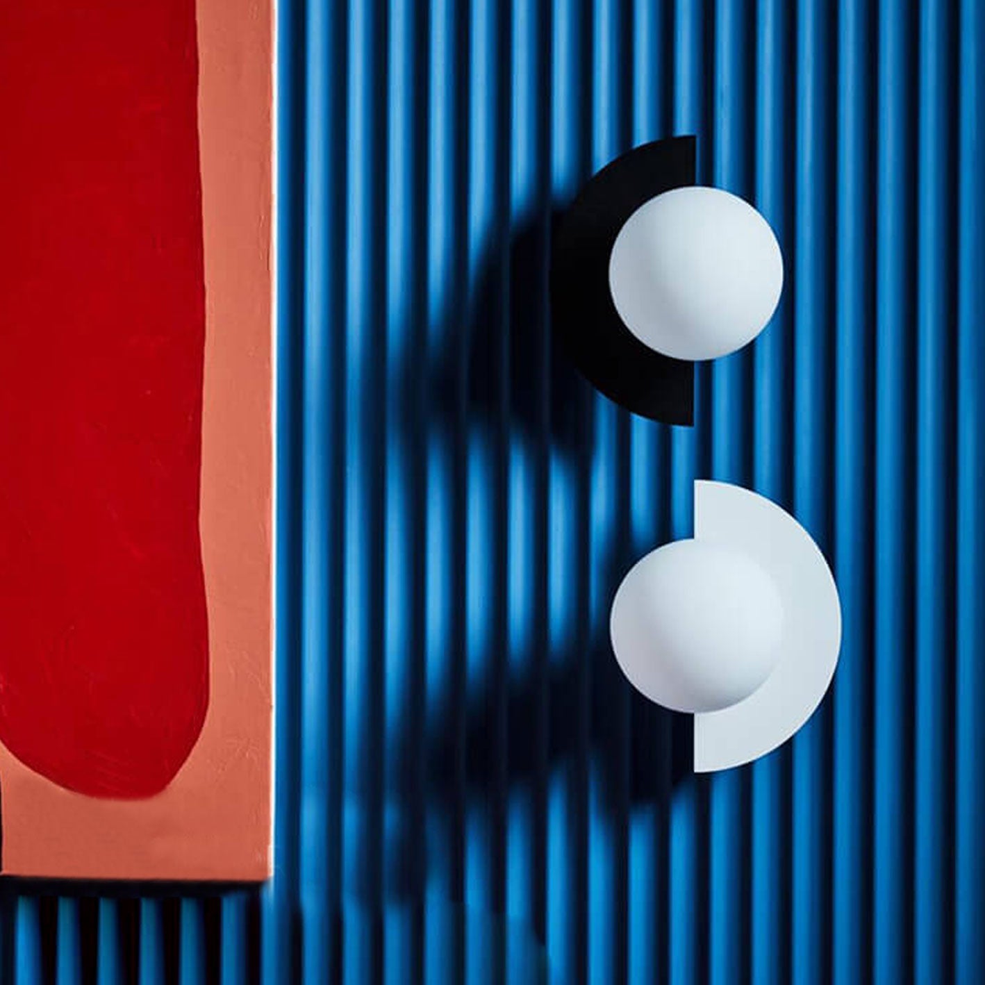 Modern Wall Sconce Colorful Spherical Semi-Circular Lamp