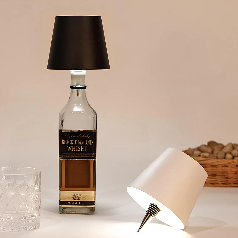 Dekorative stimmungsvolle akkubetriebene LED-Flaschenlampe