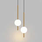 Minimalist Scandinavian-style LED ceiling pendant lamp with adjustable length