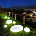 Wireless rainproof outdoor lighting for garden and pathways