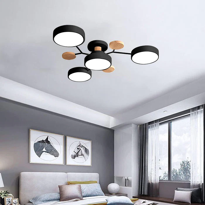 Feine geometrische runde LED-Deckenleuchte für moderne Räume