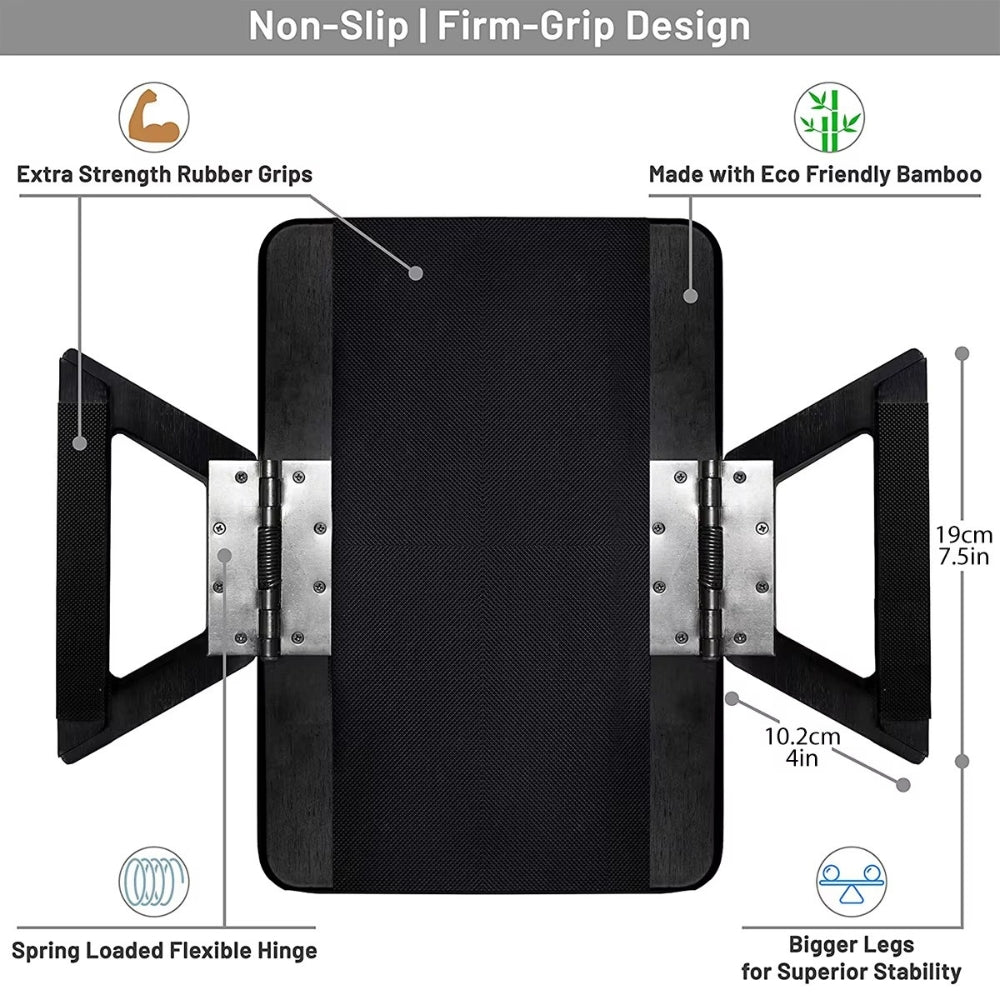 Verstellbarer Tisch zum Auflegen auf Armlehnen von Sofa und Sessel