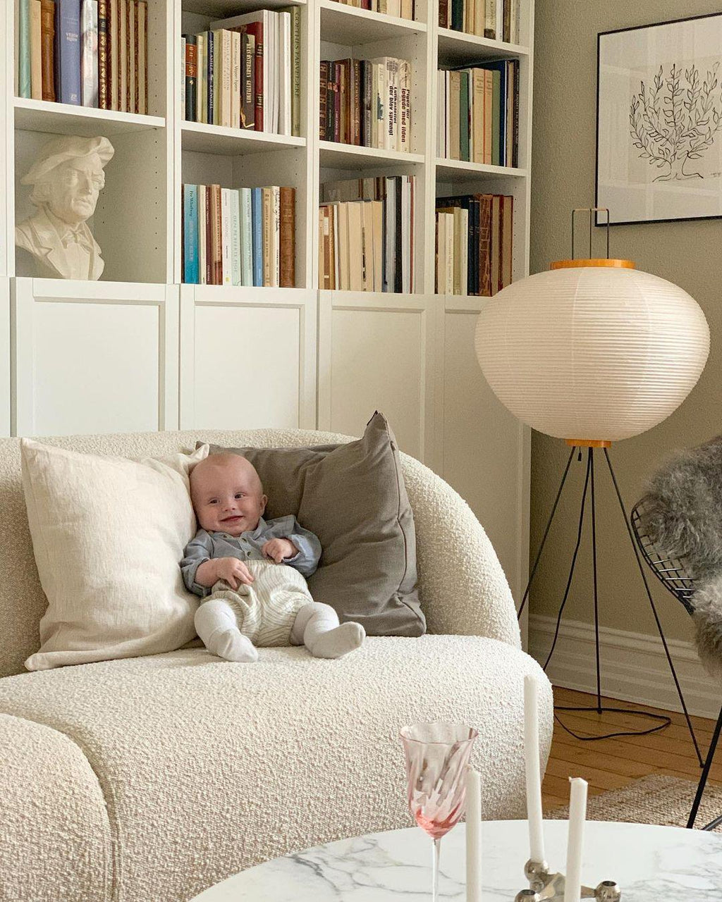 Lampa podłogowa w stylu japońskim Nastrojowe miękkie oświetlenie
