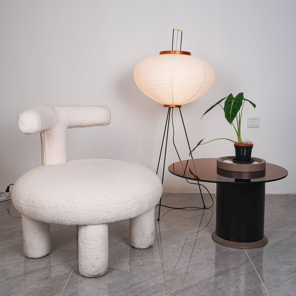 Lampa podłogowa w stylu japońskim Nastrojowe miękkie oświetlenie