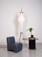 Lampa podłogowa w stylu japońskim Nastrojowe miękkie oświetlenie