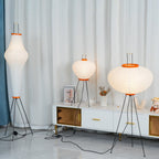 Lampa podłogowa w stylu japońskim Nastrojowe miękkie oświetlenie