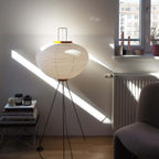 Lampa podłogowa w stylu japońskim Nastrojowe miękkie oświetlenie