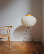 Lampa podłogowa w stylu japońskim Nastrojowe miękkie oświetlenie