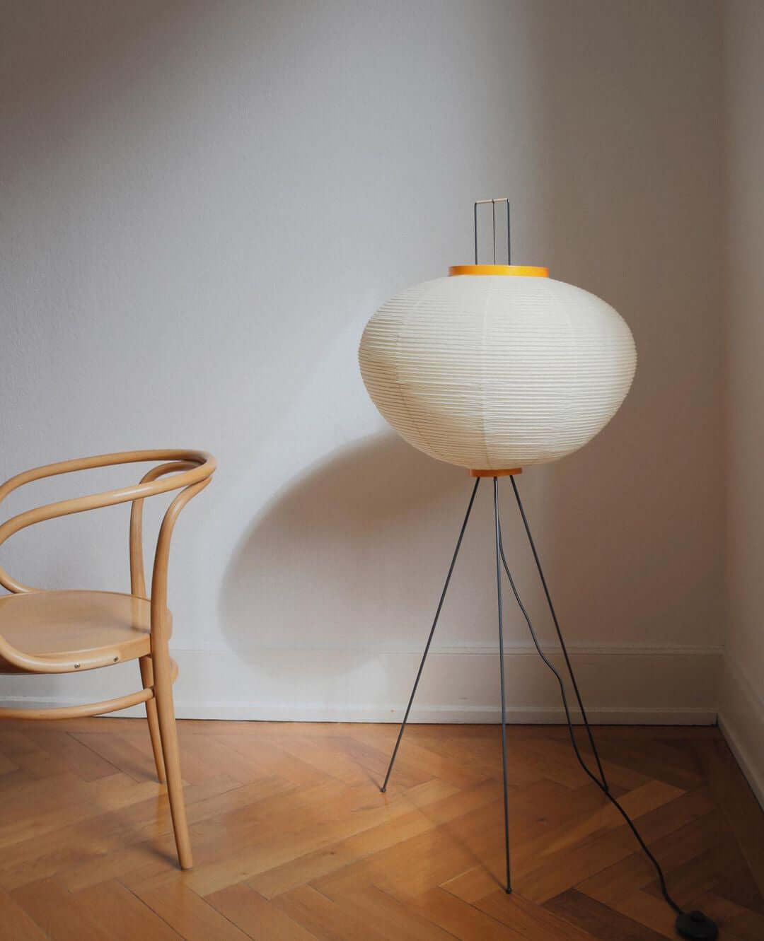 Lampa podłogowa w stylu japońskim Nastrojowe miękkie oświetlenie