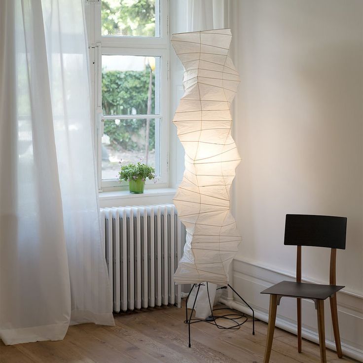 Lampa podłogowa w stylu japońskim Nastrojowe miękkie oświetlenie