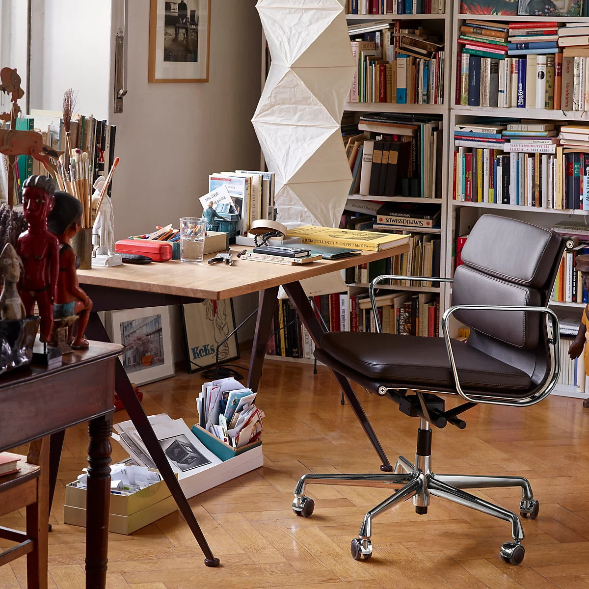 Lampa podłogowa w stylu japońskim Nastrojowe miękkie oświetlenie